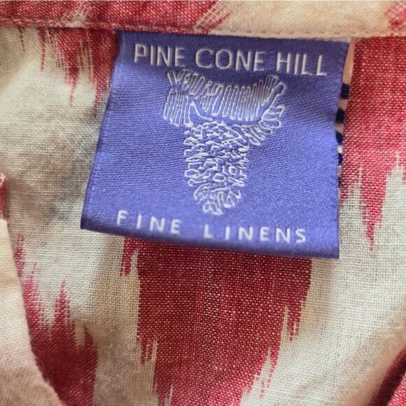 Pine Cone Hill Fine Linens Caftan Beach Cover Nightgown  XSMALL Pink Zig Zag - Picture 13 of 14